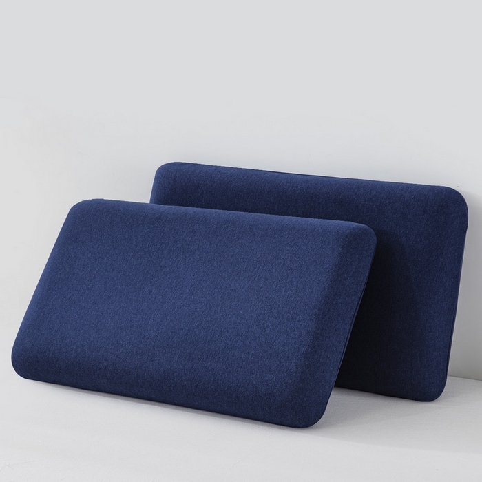 91家纺网 家纺一手货源 找家纺 大黄蜂家居家纺 2025新款A类羊毛蚕丝星球面包记忆枕头枕芯 宾利蓝