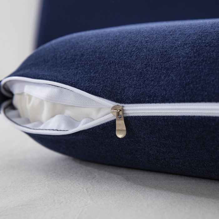 91家纺网 家纺一手货源 找家纺 大黄蜂家居家纺 2025新款A类羊毛蚕丝星球面包记忆枕头枕芯 宾利蓝