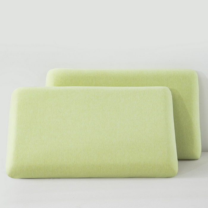 91家纺网 家纺一手货源 找家纺 大黄蜂家居家纺 2025新款A类羊毛蚕丝星球面包记忆枕头枕芯 清晰绿