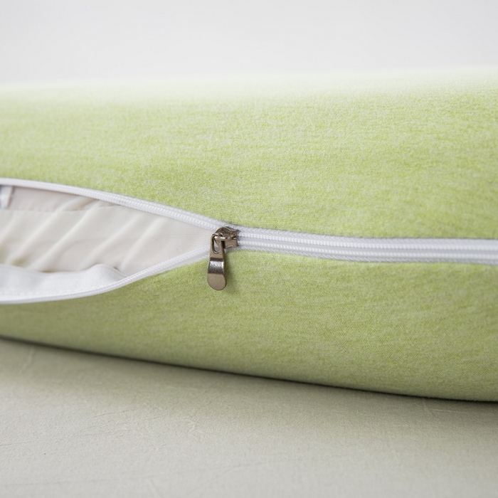 91家纺网 家纺一手货源 找家纺 大黄蜂家居家纺 2025新款A类羊毛蚕丝星球面包记忆枕头枕芯 清晰绿