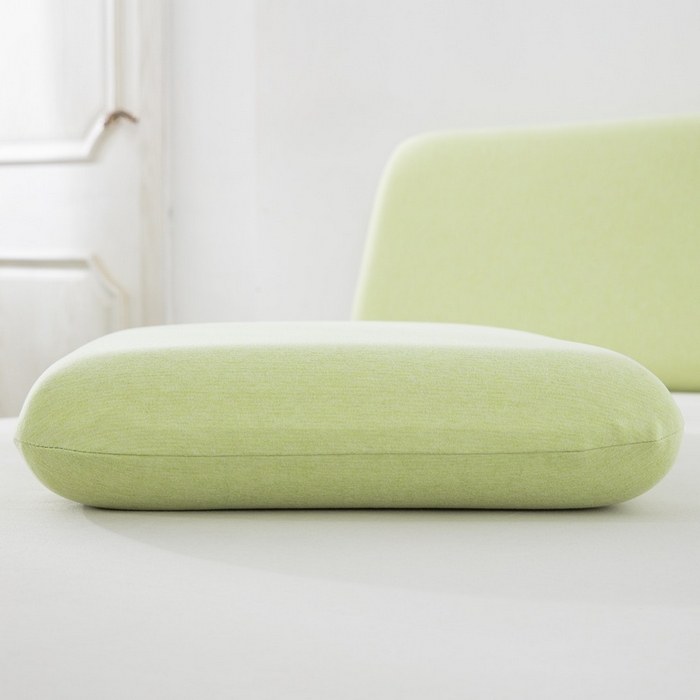 91家纺网 家纺一手货源 找家纺 大黄蜂家居家纺 2025新款A类羊毛蚕丝星球面包记忆枕头枕芯 清晰绿