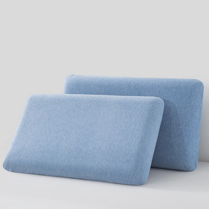 91家纺网 家纺一手货源 找家纺 大黄蜂家居家纺 2025新款A类羊毛蚕丝星球面包记忆枕头枕芯 天空蓝