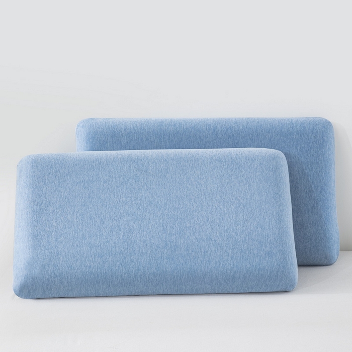 91家纺网 家纺一手货源 找家纺 大黄蜂家居家纺 2025新款A类羊毛蚕丝星球面包记忆枕头枕芯 天空蓝