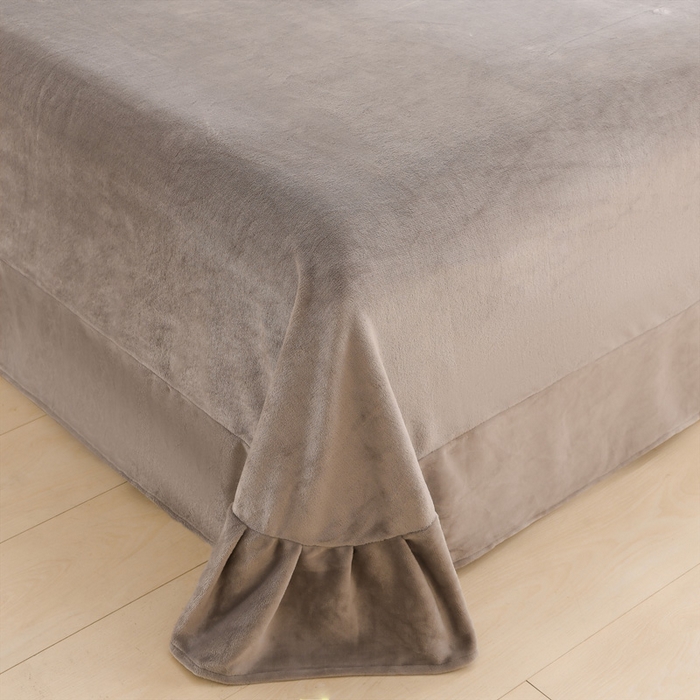 91家纺网 家纺一手货源 找家纺 （总）千姿坊 2025新款韩版牛奶绒花边款四件套