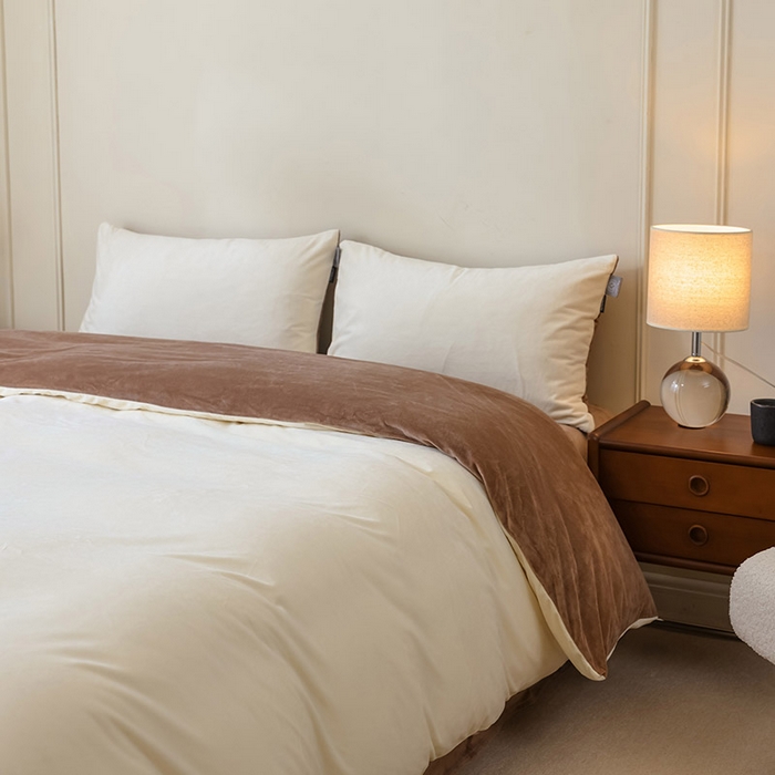 91家纺网 家纺一手货源 找家纺 （总）ONE TWO ONE 121 新品【婴儿绒德芙绒四件套】2025毛毯被子四件套单件床单被套床笠珊瑚绒牛奶绒冬被法兰绒兔毛绒双拼款