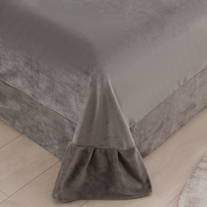 91家纺网 家纺一手货源 找家纺 千姿坊 2025新款韩版牛奶绒花边款四件套 3蝶舞