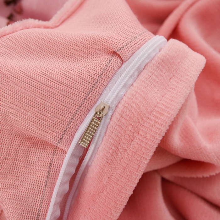 91家纺网 家纺一手货源 找家纺 千姿坊 2025新款韩版牛奶绒花边款四件套 9蝴蝶梦