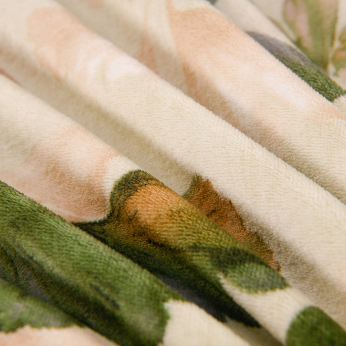 91家纺网 家纺一手货源 找家纺 千姿坊 2025新款韩版牛奶绒花边款四件套 13银杏叶