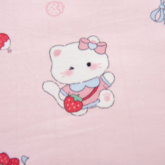 91家纺网 家纺一手货源 找家纺 鱼宝 2025新款小版牛奶绒幼儿园套件 草莓喵喵