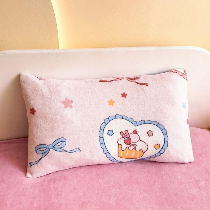 91家纺网 家纺一手货源 找家纺 鱼宝 2025新款小版牛奶绒幼儿园套件 蝴蝶结小兔