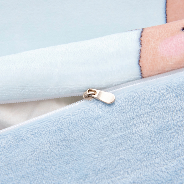 91家纺网 家纺一手货源 找家纺 鱼宝 2025新款小版牛奶绒幼儿园套件 卡卡乐园 蓝