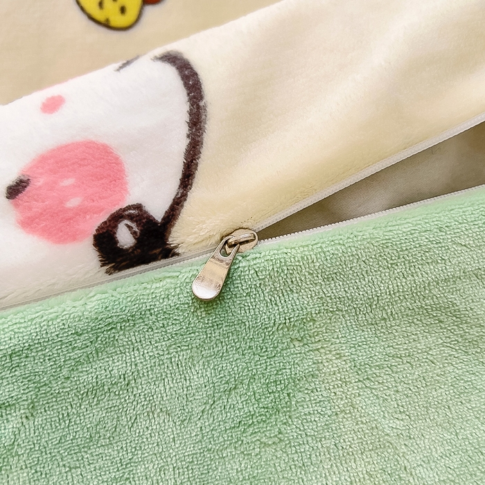 91家纺网 家纺一手货源 找家纺 鱼宝 2025新款小版牛奶绒幼儿园套件 恐龙宝宝