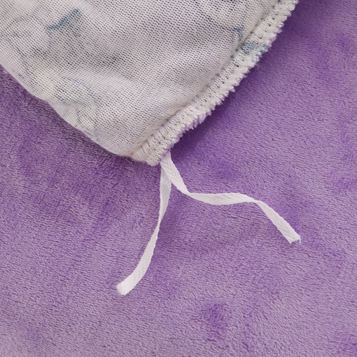 91家纺网 家纺一手货源 找家纺 千姿坊 2025新款韩版牛奶绒花边款四件套 22紫梦纱