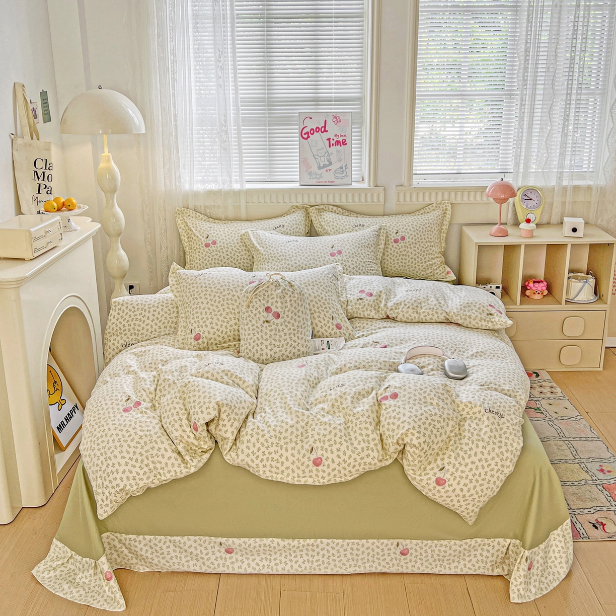 91家纺网 家纺一手货源 找家纺 （总）梦莱斯 2025新款韩国小布袋古法云感棉四件套