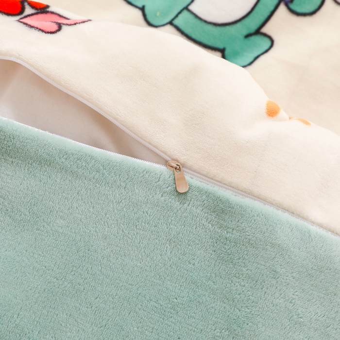 91家纺网 家纺一手货源 找家纺 鱼宝 2025新款小版牛奶绒幼儿园套件 恐龙先生