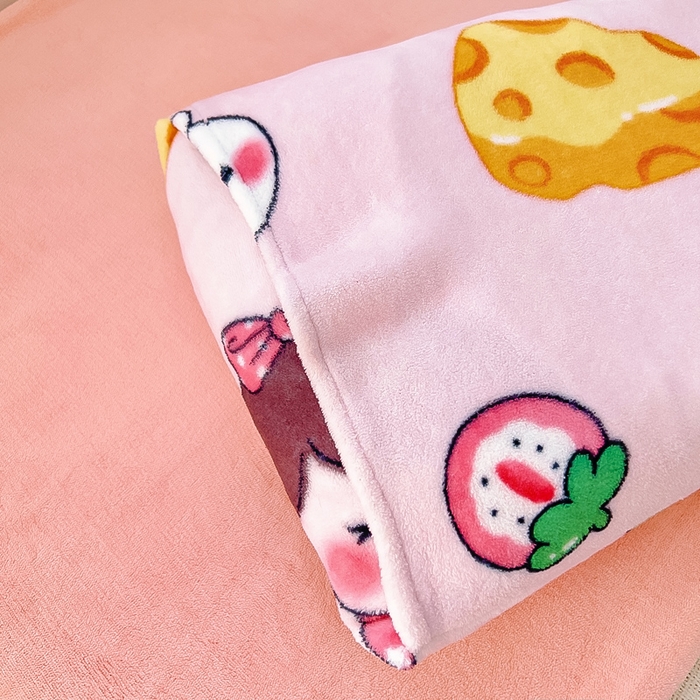 91家纺网 家纺一手货源 找家纺 鱼宝 2025新款小版牛奶绒幼儿园套件 奶酪