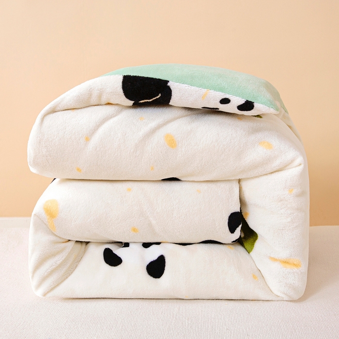 91家纺网 家纺一手货源 找家纺 鱼宝 2025新款小版牛奶绒幼儿园套件 小熊猫