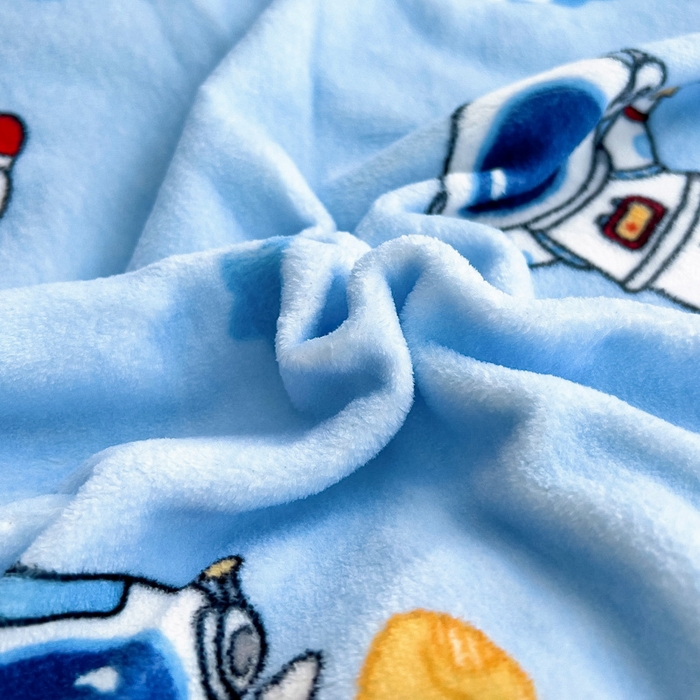 91家纺网 家纺一手货源 找家纺 鱼宝 2025新款小版牛奶绒幼儿园套件 月球宇航员