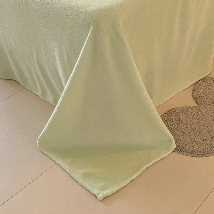 91家纺网 家纺一手货源 找家纺 琪格格纺织 2025新款全消光包边立体简约清新雕花绒四件套 雕花包边绒-叶之恋青