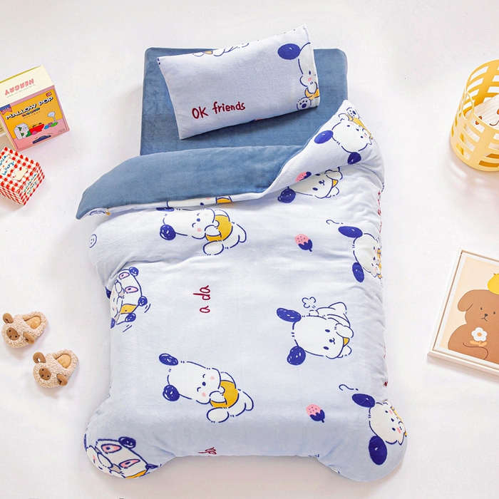 91家纺网 家纺一手货源 找家纺 （总）鱼宝 2025新款牛奶绒可拆卸被套被芯幼儿园被子