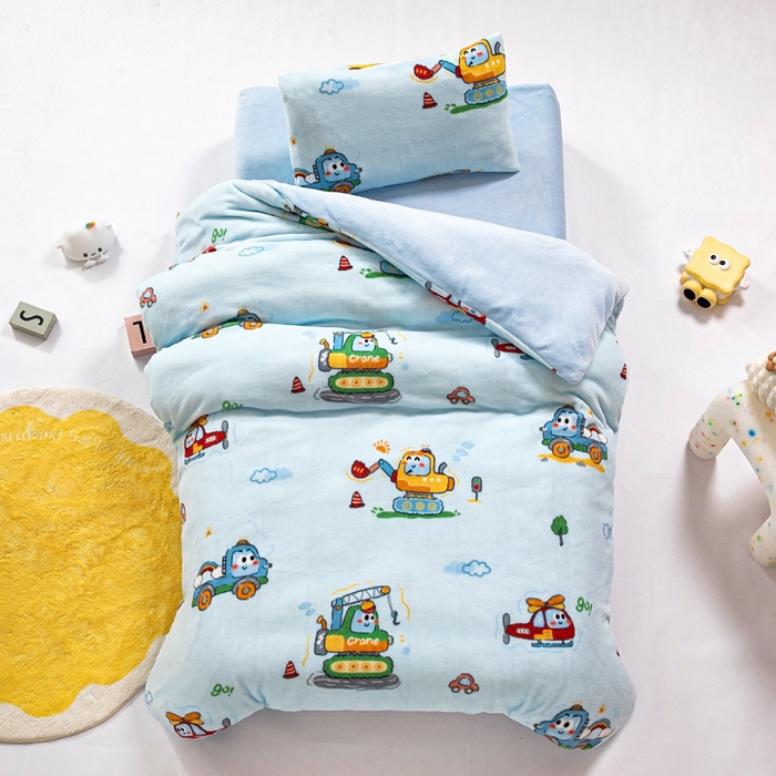 91家纺网 家纺一手货源 找家纺 （总）鱼宝 2025新款牛奶绒可拆卸被套被芯幼儿园被子