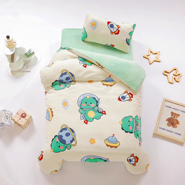 91家纺网 家纺一手货源 找家纺 （总）鱼宝 2025新款牛奶绒可拆卸被套被芯幼儿园被子