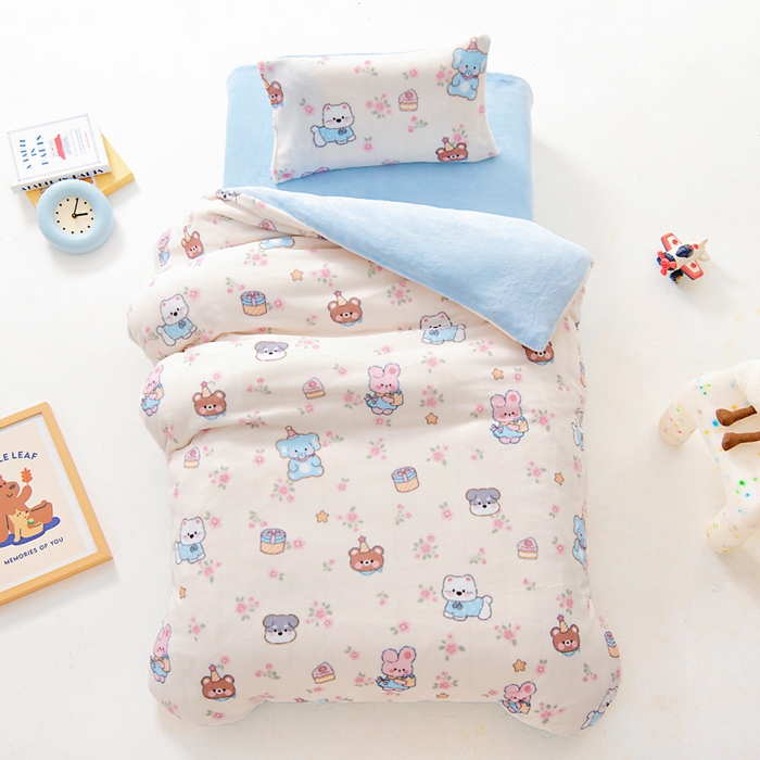 91家纺网 家纺一手货源 找家纺 （总）鱼宝 2025新款牛奶绒可拆卸被套被芯幼儿园被子