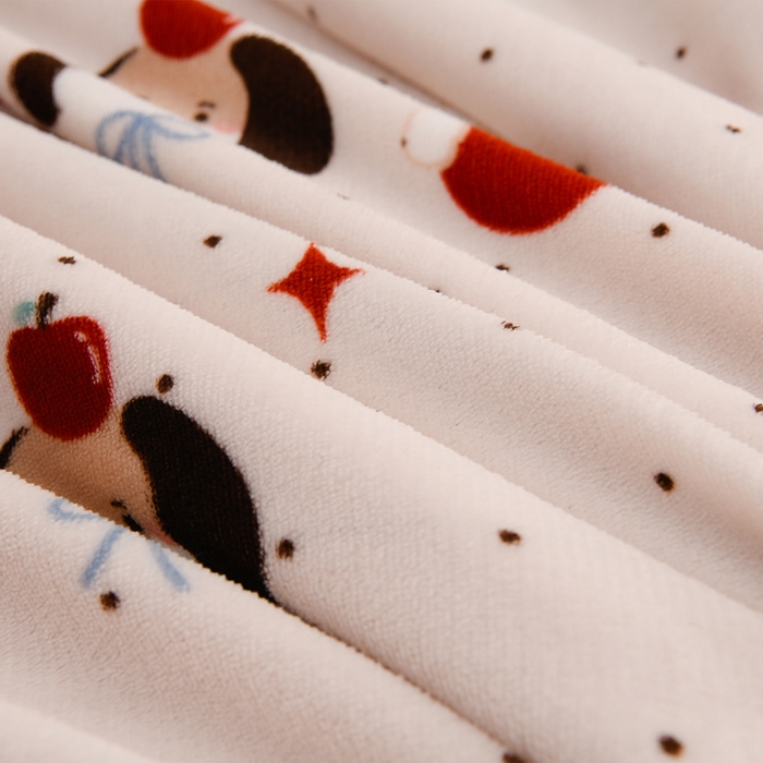 91家纺网 家纺一手货源 找家纺 千姿坊 2025新款A类牛奶绒印花四件套小清新款 17点点萌园