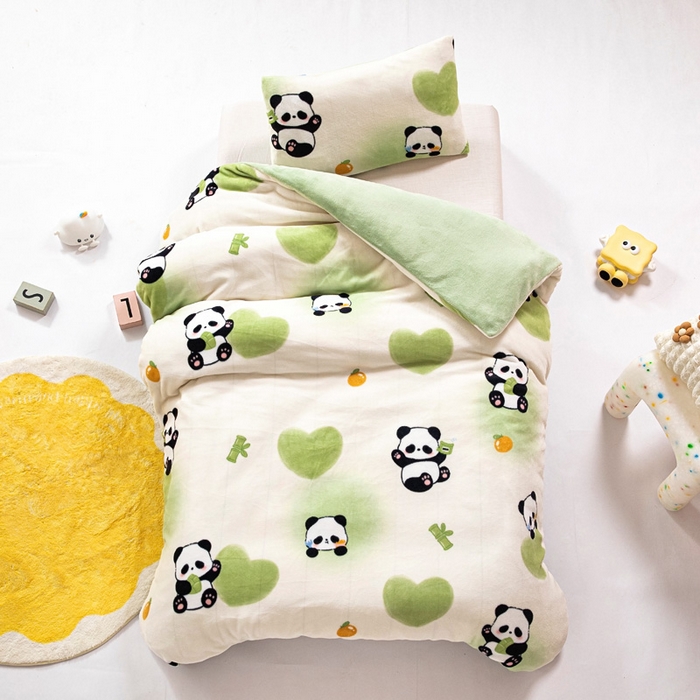 91家纺网 家纺一手货源 找家纺 （总）鱼宝 2025新款牛奶绒可拆卸被套被芯幼儿园被子