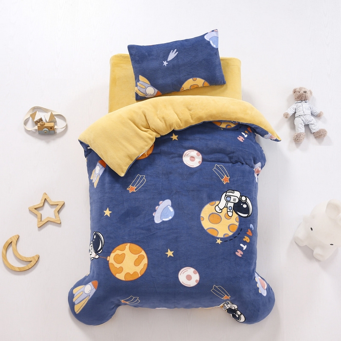 91家纺网 家纺一手货源 找家纺 （总）鱼宝 2025新款牛奶绒可拆卸被套被芯幼儿园被子