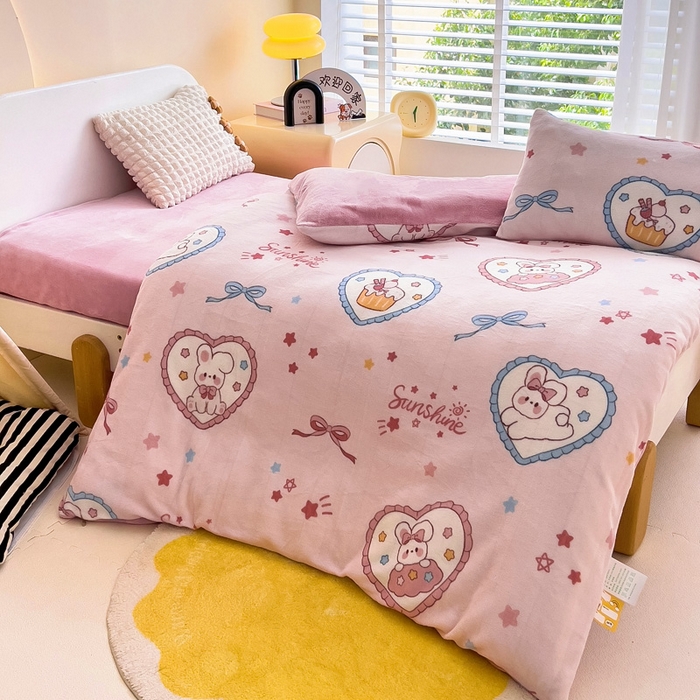 91家纺网 家纺一手货源 找家纺 （总）鱼宝 2025新款牛奶绒可拆卸被套被芯幼儿园被子