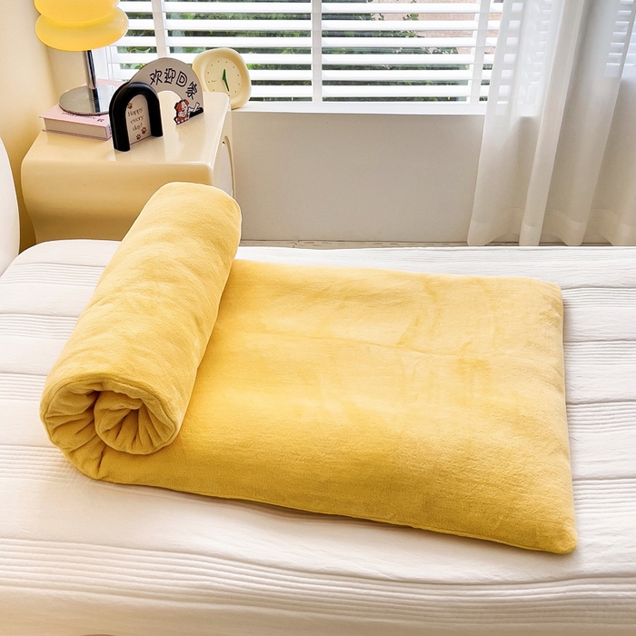 91家纺网 家纺一手货源 找家纺 鱼宝 2025新款牛奶绒可拆卸被套被芯幼儿园被子 彩虹车队黄