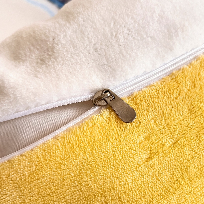 91家纺网 家纺一手货源 找家纺 鱼宝 2025新款牛奶绒可拆卸被套被芯幼儿园被子 彩虹车队黄