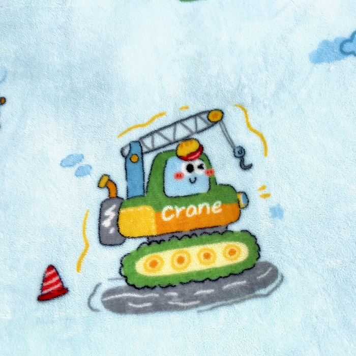 91家纺网 家纺一手货源 找家纺 鱼宝 2025新款牛奶绒可拆卸被套被芯幼儿园被子 彩虹车队蓝