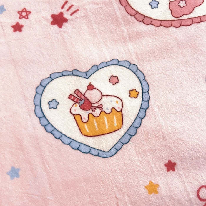 91家纺网 家纺一手货源 找家纺 鱼宝 2025新款牛奶绒可拆卸被套被芯幼儿园被子 蝴蝶结小兔