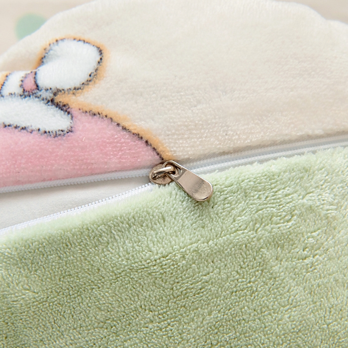 91家纺网 家纺一手货源 找家纺 鱼宝 2025新款牛奶绒可拆卸被套被芯幼儿园被子 卡卡乐园 黄