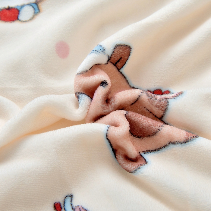 91家纺网 家纺一手货源 找家纺 鱼宝 2025新款牛奶绒可拆卸被套被芯幼儿园被子 卡卡乐园 黄