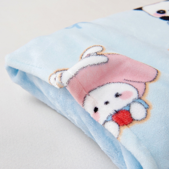 91家纺网 家纺一手货源 找家纺 鱼宝 2025新款牛奶绒可拆卸被套被芯幼儿园被子 卡卡乐园 蓝