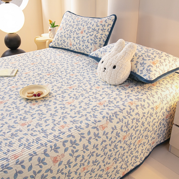 91家纺网 家纺一手货源 找家纺 （总）恒尚居 2025新款全棉牛奶绒床盖四季可用纯棉夹棉床单床褥垫三件套-秋冬款系列三