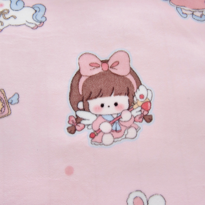 91家纺网 家纺一手货源 找家纺 鱼宝 2025新款牛奶绒可拆卸被套被芯幼儿园被子 魔法公主