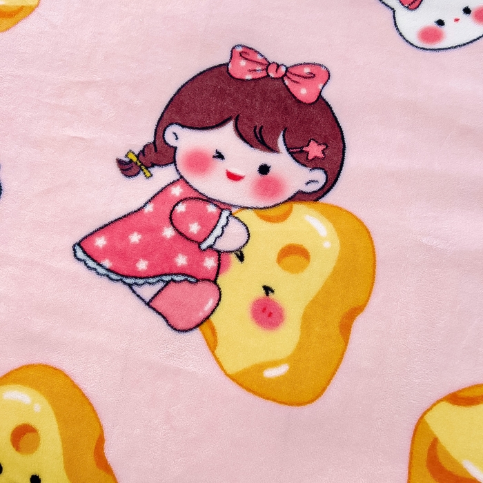 91家纺网 家纺一手货源 找家纺 鱼宝 2025新款牛奶绒可拆卸被套被芯幼儿园被子 奶酪