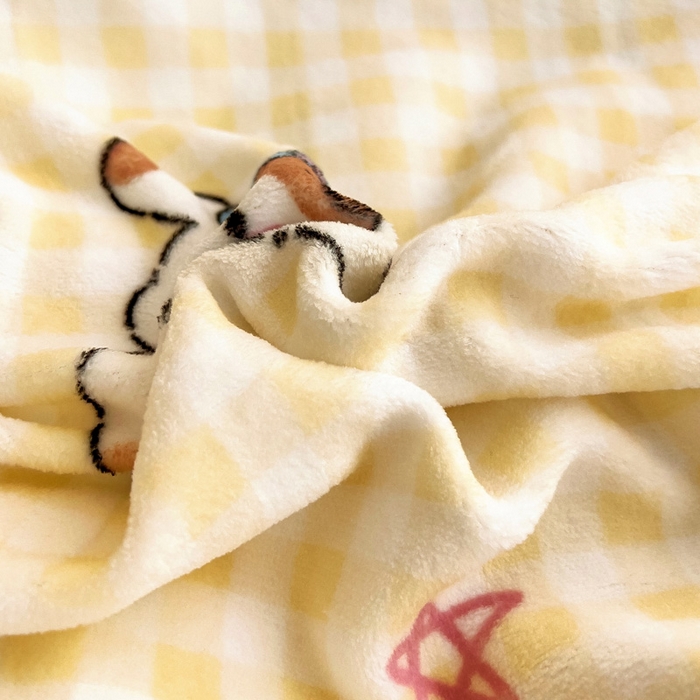 91家纺网 家纺一手货源 找家纺 鱼宝 2025新款牛奶绒可拆卸被套被芯幼儿园被子 糯米狗