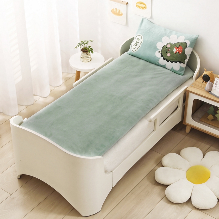 91家纺网 家纺一手货源 找家纺 鱼宝 2025新款牛奶绒可拆卸被套被芯幼儿园被子 睡梦龙