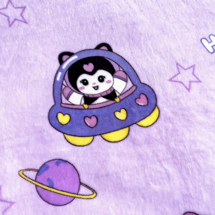 91家纺网 家纺一手货源 找家纺 鱼宝 2025新款牛奶绒可拆卸被套被芯幼儿园被子 甜美星际