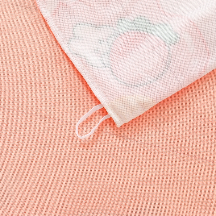 91家纺网 家纺一手货源 找家纺 鱼宝 2025新款牛奶绒可拆卸被套被芯幼儿园被子 小兔姑娘