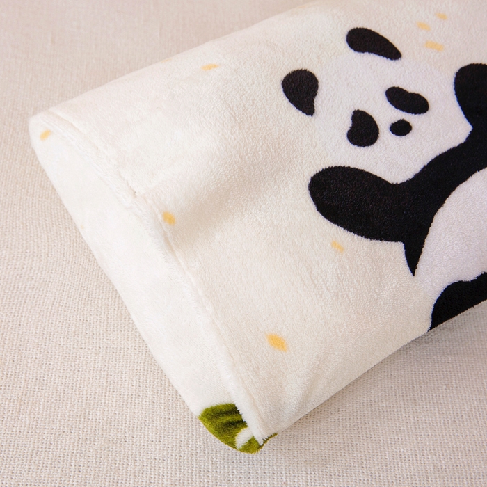 91家纺网 家纺一手货源 找家纺 鱼宝 2025新款牛奶绒可拆卸被套被芯幼儿园被子 小熊猫