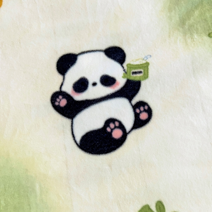 91家纺网 家纺一手货源 找家纺 鱼宝 2025新款牛奶绒可拆卸被套被芯幼儿园被子 熊猫宝贝