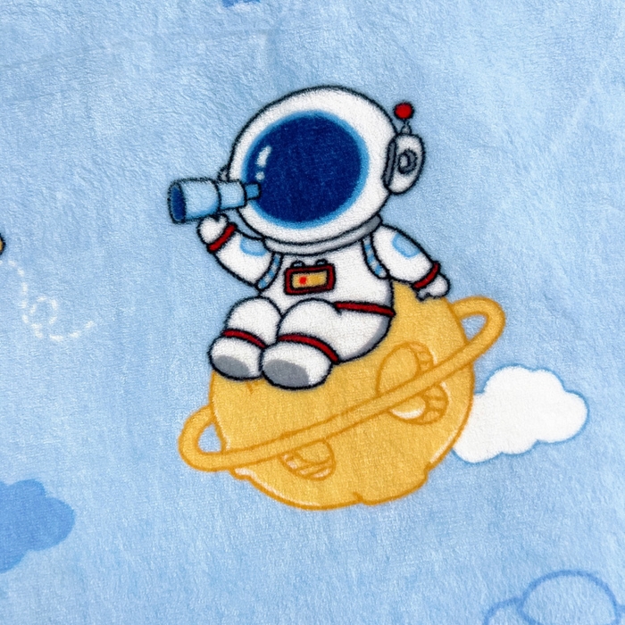 91家纺网 家纺一手货源 找家纺 鱼宝 2025新款牛奶绒可拆卸被套被芯幼儿园被子 月球宇航员