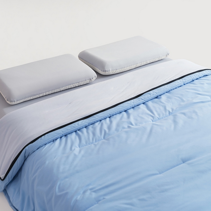 91家纺网 家纺一手货源 找家纺 苏秦家纺 2025新款深睡控温子母被PRO 2.0-终版 清澄蓝