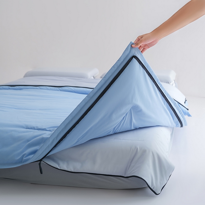 91家纺网 家纺一手货源 找家纺 苏秦家纺 2025新款深睡控温子母被PRO 2.0-终版 清澄蓝